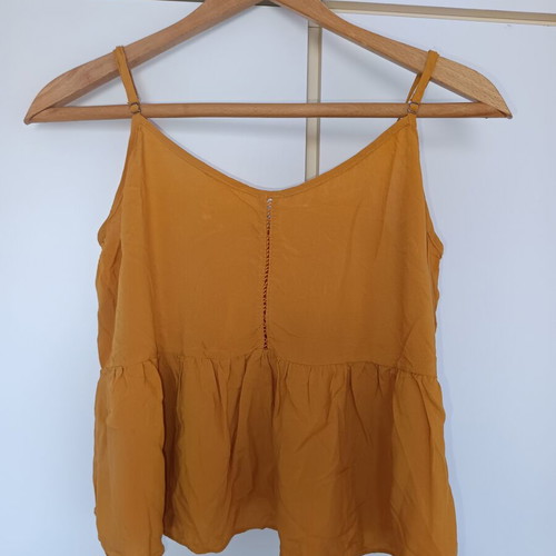 Attrattivo mustard yellow cami top used, size L