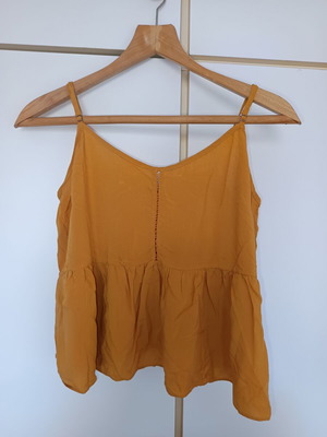 Attrattivo mustard yellow cami top used, size L