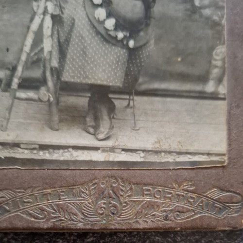 Authentic antique Cabinet Card photograph 1890s used