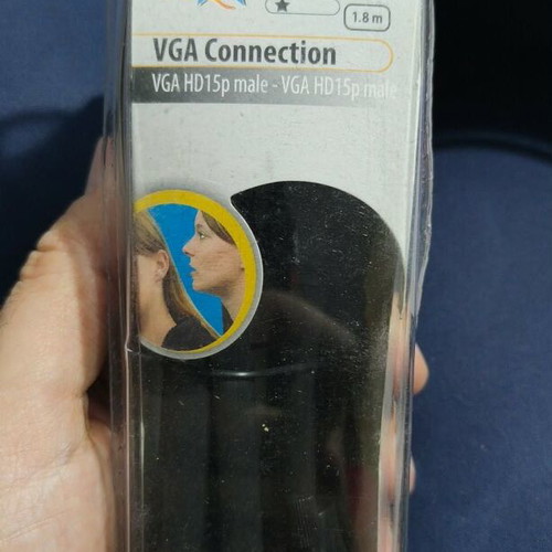 VGA HD15P Male Cable 1.8 Meters New
