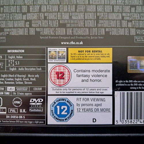 Hellboy and Hellboy 2 The Golden Army DVD like new, action fantasy