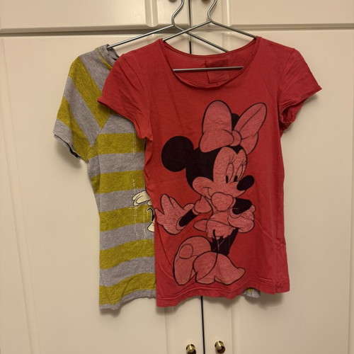 Disney short-sleeve t-shirt set used, size medium, gray and red