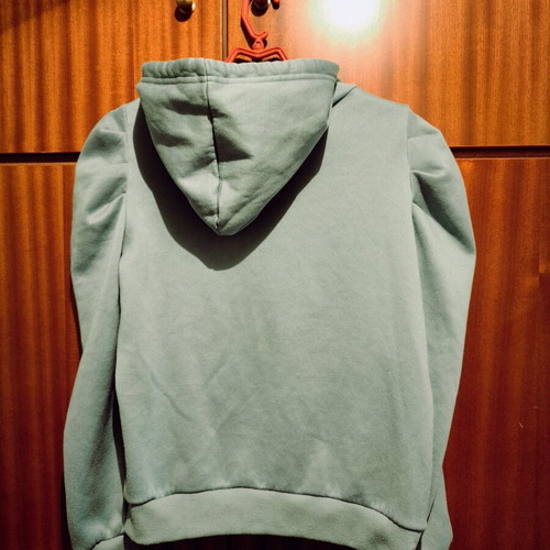 Mint hoodie sweatshirt used with fleece lining, size M