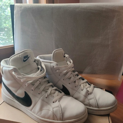 Nike Sneaker Court Royale Mid used, size 45, black and white
