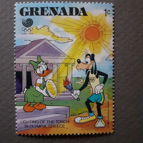 Grenada Walt Disney Summer Olympic Games Seoul '88 stamp set, 6 pcs