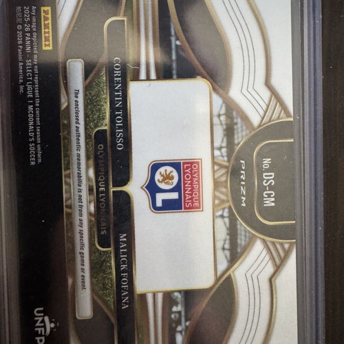 Tolisso / Fofana 2025-26 Panini Select Ligue 1 Dual Swatches card like new