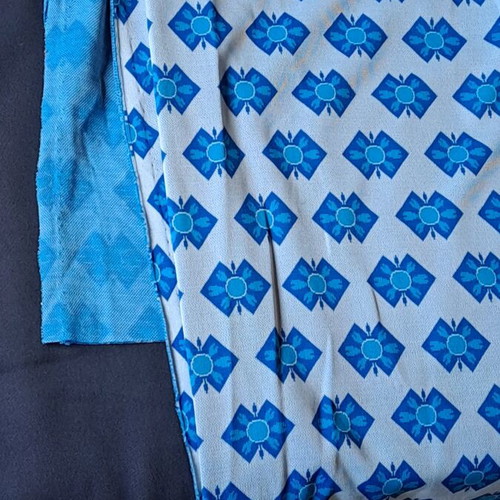 Various fabrics used, pack