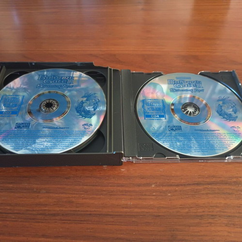 Baldur's Gate II Shadows of Amn PC game used, 4 CD set
