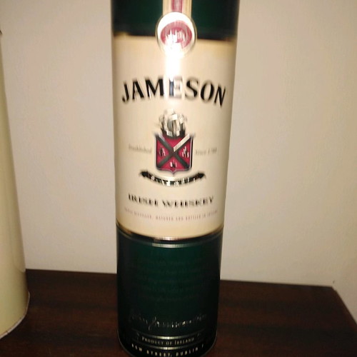 Collectible metal whisky, liqueur and gin boxes used, set of 3