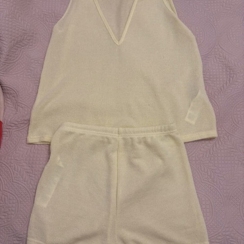 Women's beachwear set, yellow, size M