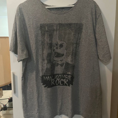 Rexton summer t-shirt gray open neckline used