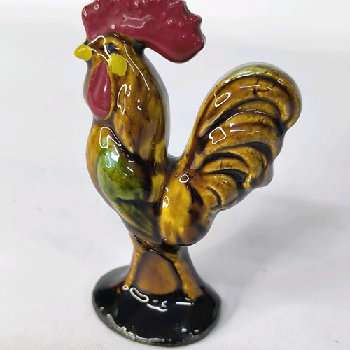 Vintage painted rooster chicken new 10×6