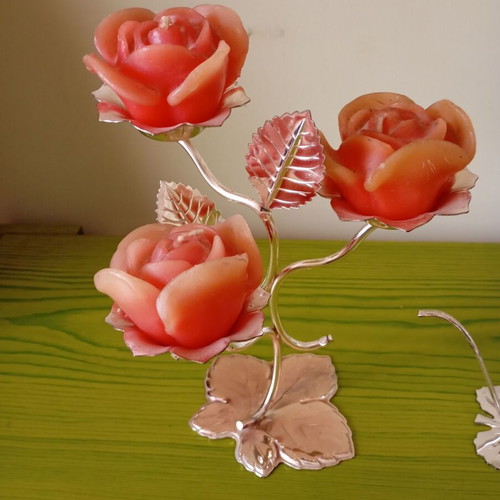 Candle holders 2 pieces vintage...
