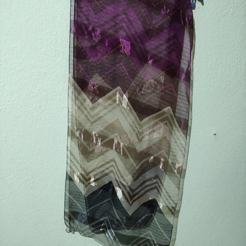 Azade women's scarf like new, multicolored, 37x163 cm