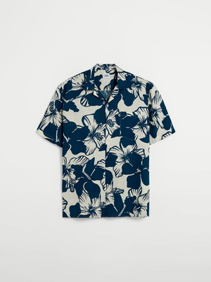 Zara short sleeve blue shirt brand new, size M