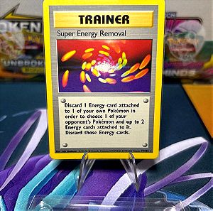 Pokemon card base set(super energy removal)