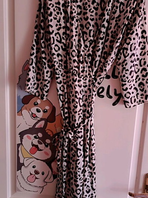 Leopard satin dress Zara like new, wrap style, size XS