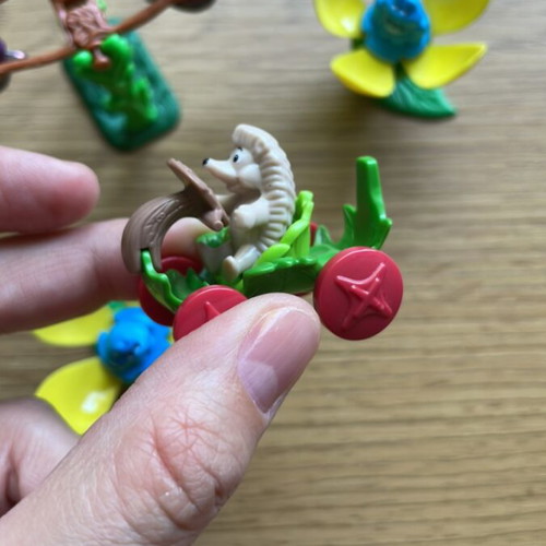 Kinder surprise forest animals figures used, set of 3 pieces