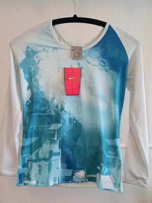 Nike γυναικείο shirt training gym top, καινούργιο, μέγεθος S, μπλέ