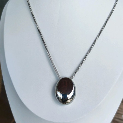 Steel necklace new, gold and silver color