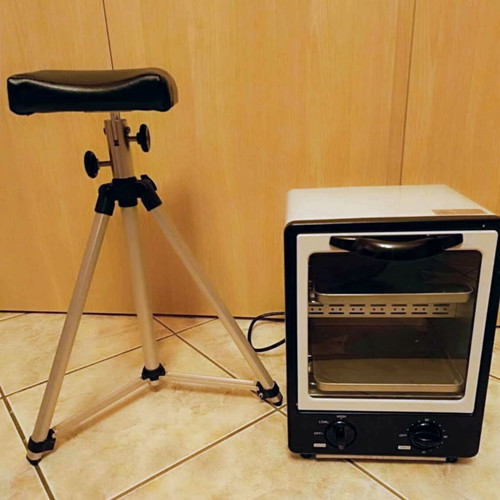 Footrest and sterilizer