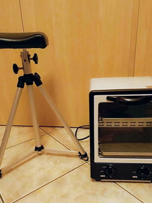 Footrest and sterilizer
