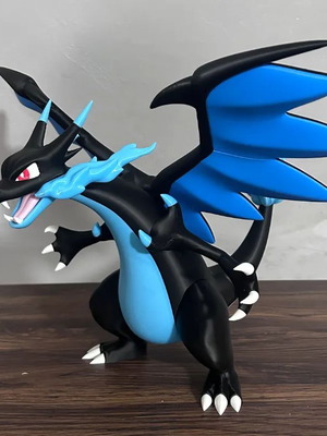 Mega Charizard X Pokemon figure, 18 cm height