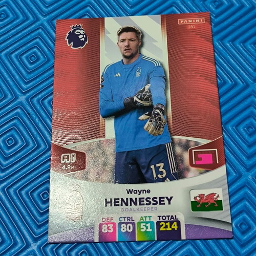 Panini Premier League collectible cards set of 5, like new