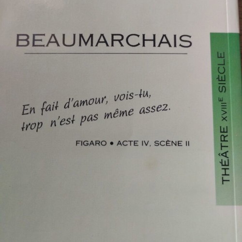 Le Mariage de Figaro book like new in French