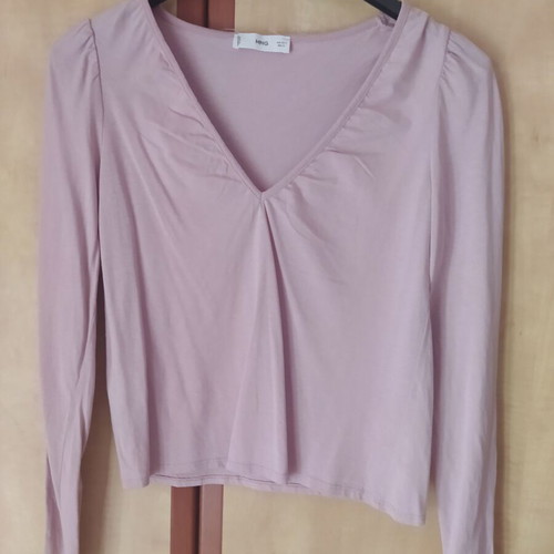 Mango long sleeve blouse in lilac color, like new