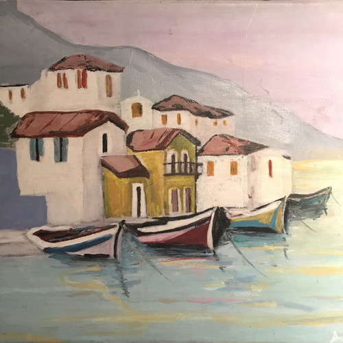 Dimitriou painting used, oil on canvas 40x50