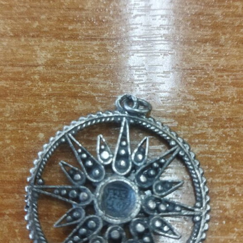 Pendant necklace with Vergina Star 925 silver like new