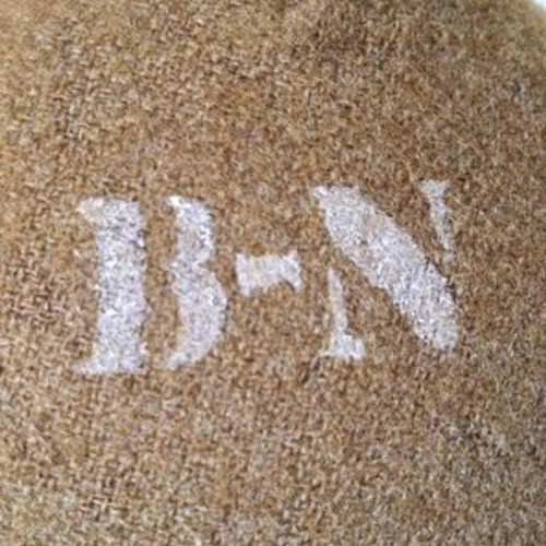 B-N aluminum canteen with khaki wool cover, collectible