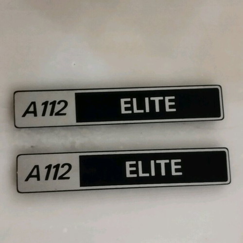 A112 badges for Autobianchi new, set of 2 pieces