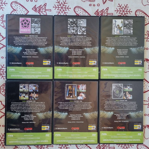 FIFA World Cup DVD collection like new, 10 historical documentaries 1970-2006