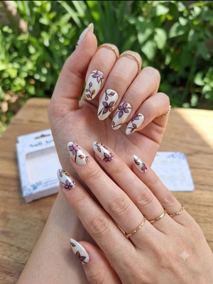 Press On Nails set with application tools, new