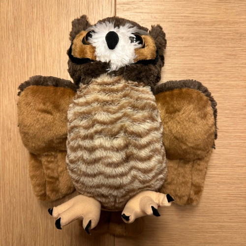 Wild Republic plush owl like new, 30x30 cm