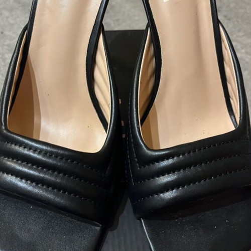 Mia black mules used, size 40