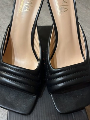 Mia black mules used, size 40