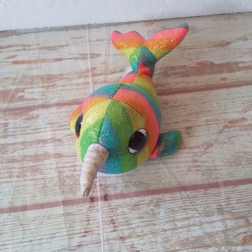 Ty Narwal Plush Narwhal Used