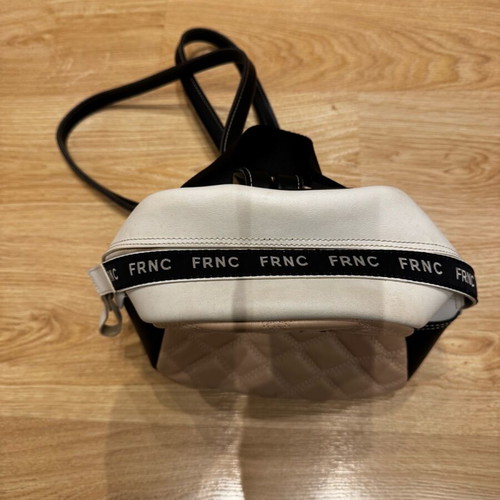 FRNC backpack bag used, black and beige