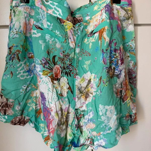 Naf Naf shorts like new, multicolor turquoise, size S