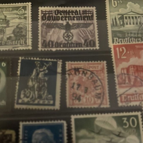Third Reich stamps used, lot 2 without holder