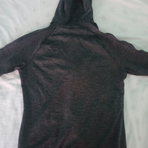 Adidas hoodie jacket, black and grey, size XL