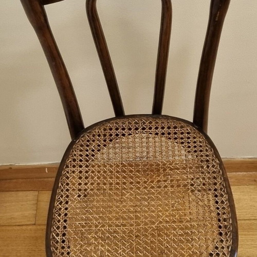 Wooden chair with cane like new