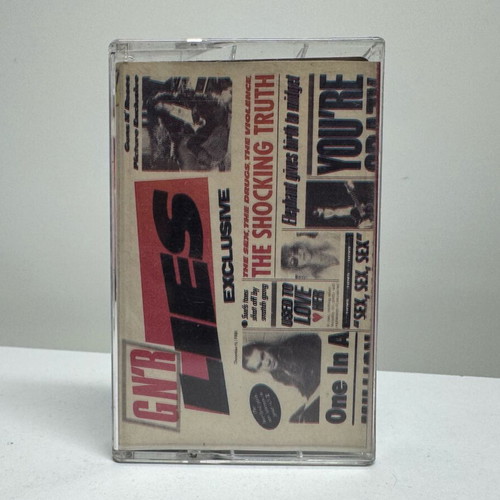 Guns N’ Roses G N’ R Lies cassette new, rock