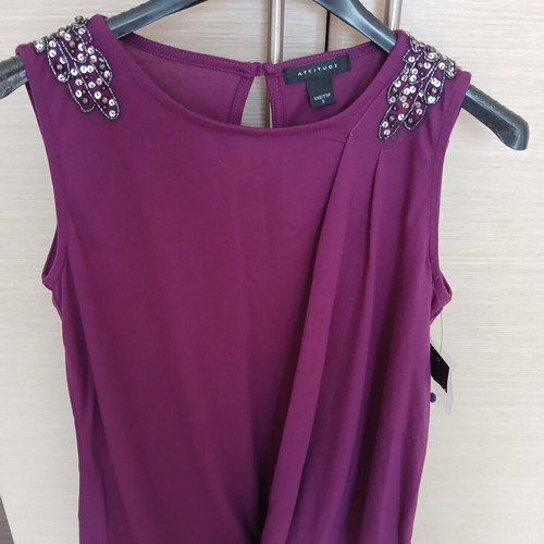 Attitude purple blouse new, size XS