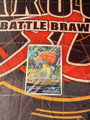 Pokemon Heatmor IR White Flare card 104/086