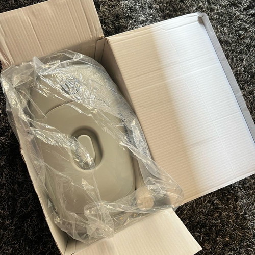 Whale steering potty grey like new with removable bowl