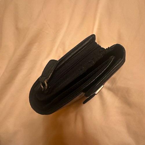 Calvin Klein Hardware Snap women's wallet used, black